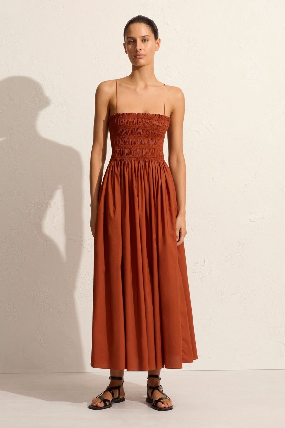 Women MATTEAU Dresses | Shirred Bodice Dress Sienna