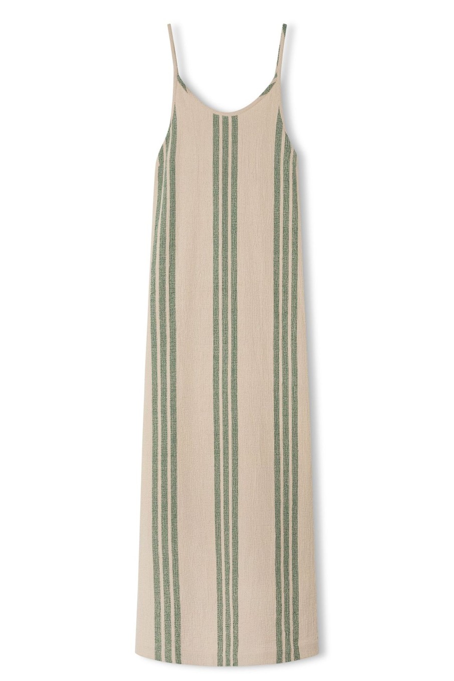 Women Zulu & Zephyr Dresses | Sand Stripe Organic Cotton Dress