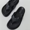 Women St. Agni Shoes | Thong Slide - Black