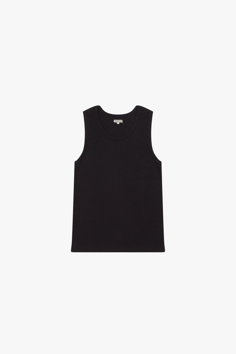 Men Knickerbocker Tops | Ladder Rib Tank Black