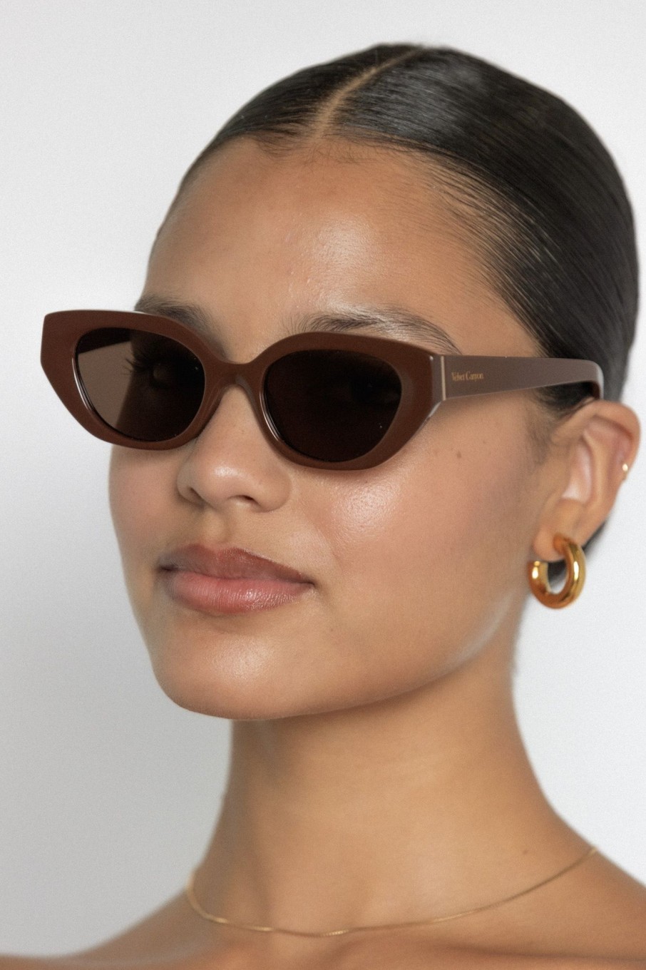 Women Velvet Canyon Sunglasses | Le Chat — Cacao