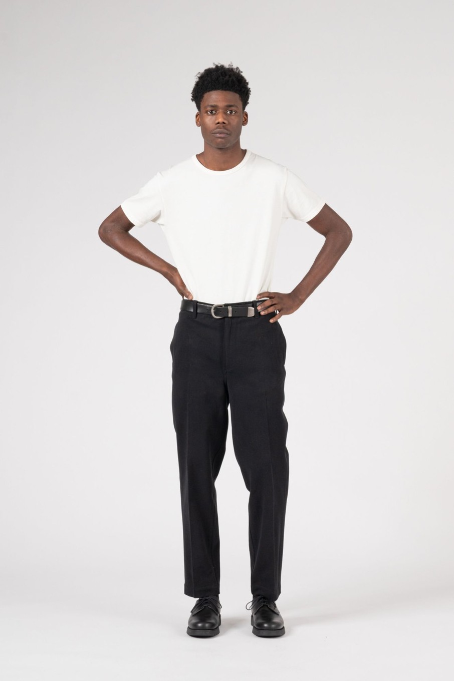 Men Knickerbocker Bottoms | Twill Chino Pant Black