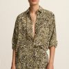 Women MATTEAU Sets | Long Sleeve Silk Shirt Paisley