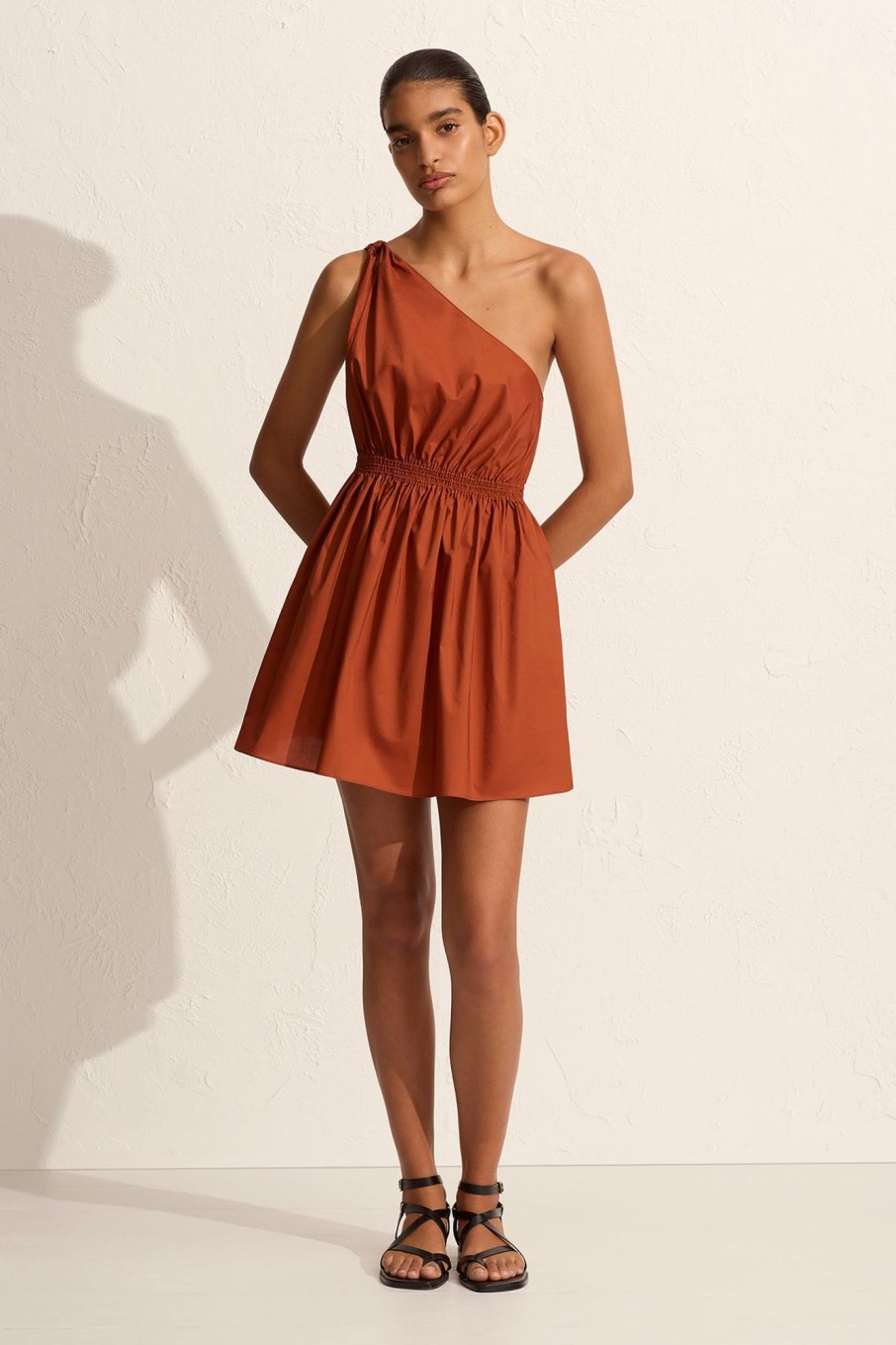 Women MATTEAU Dresses | Twist Shoulder Mini Dress Sienna