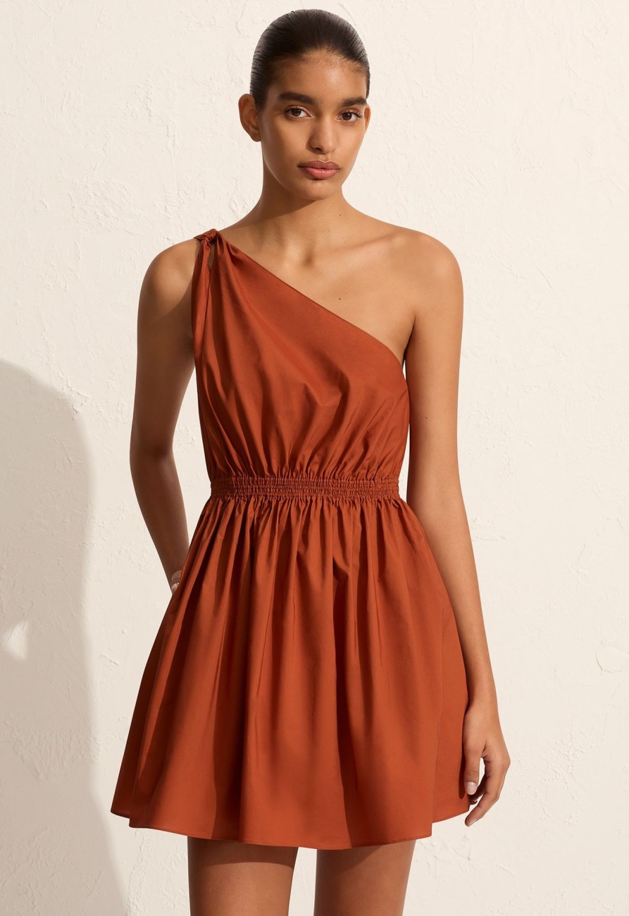 Women MATTEAU Dresses | Twist Shoulder Mini Dress Sienna