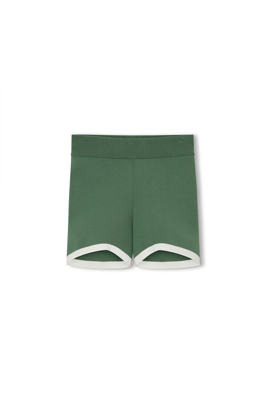 Women Zulu & Zephyr Shorts | Myrtle Contrast Organic Cotton Blend Knit Short