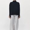 Women St. Agni Knitwear + Sweaters | Mock Neck Rib Knit Jumper