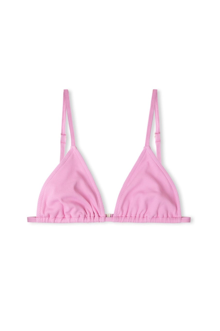 Women Zulu & Zephyr Swim | Sea Pink Ribbed Triangle