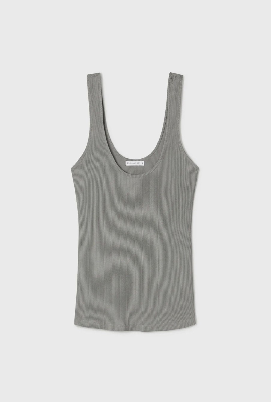 Women Silk Laundry Tops | Ribbed Tank Moon