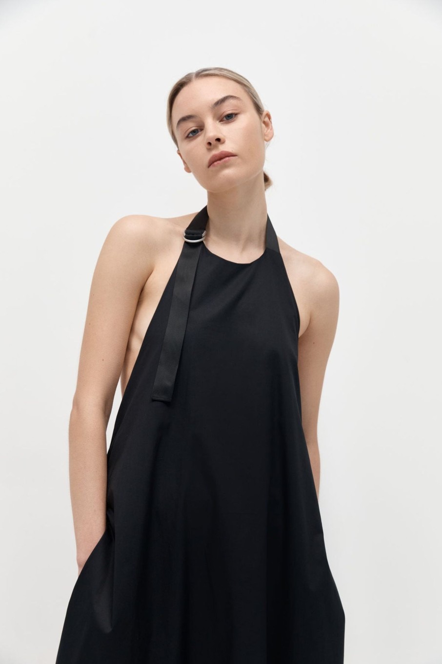 Women St. Agni Dresses | Ring Detail Halter Dress