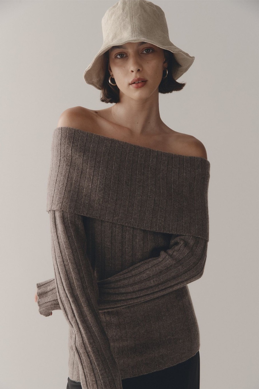 Women Marle Knitwear + Sweaters | Yin Jumper Brownstone