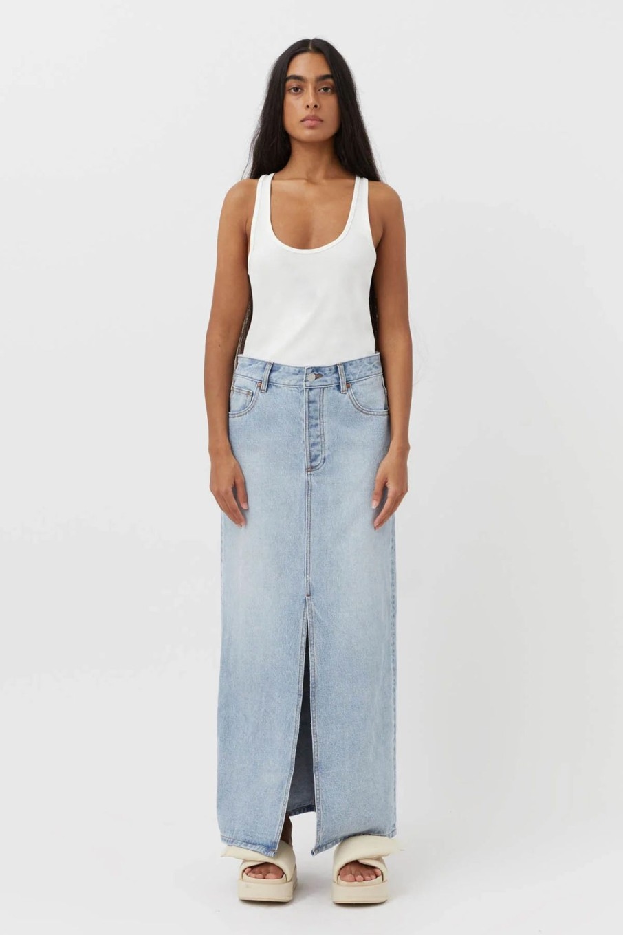 Women CAMILLA & MARC Denim | Phoebe Maxi Skirt