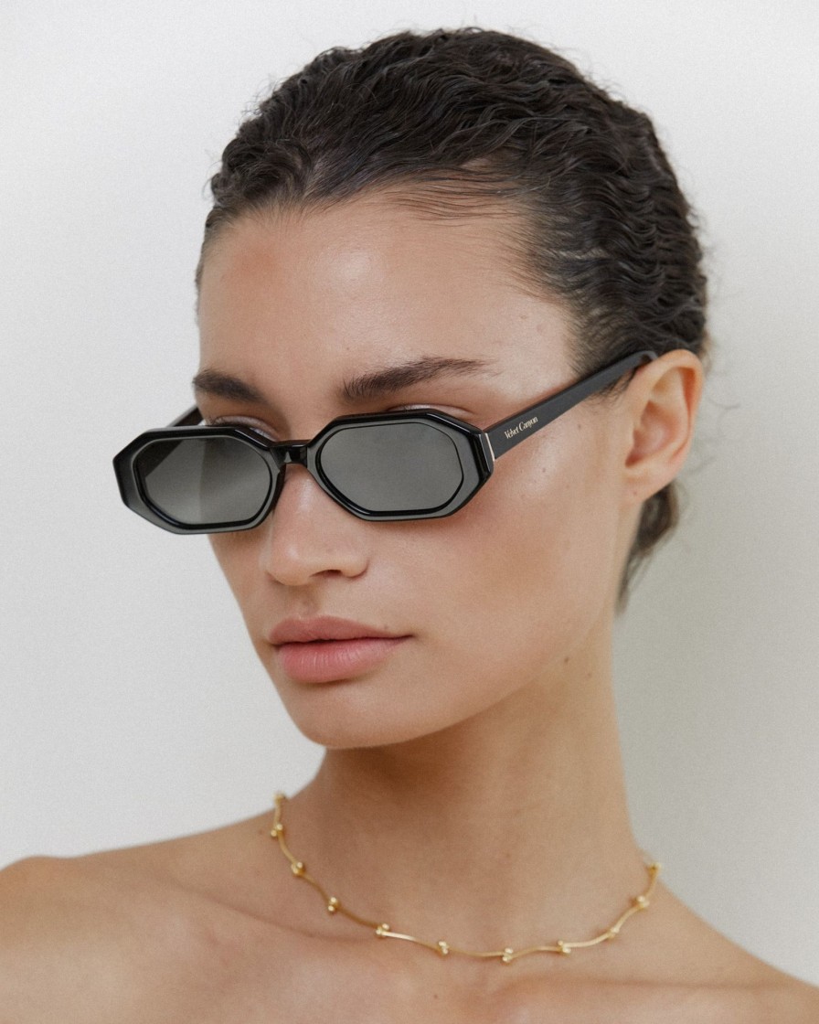 Women Velvet Canyon Sunglasses | The Stranger — Black