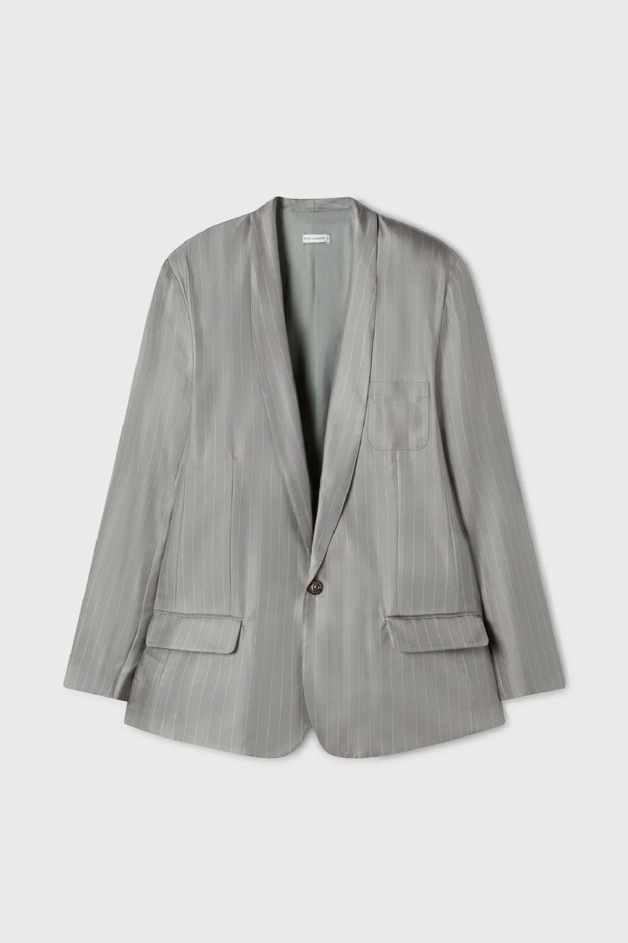 Women Silk Laundry Jackets + Blazers | Twill Miami Blazer Moon Pinstripe