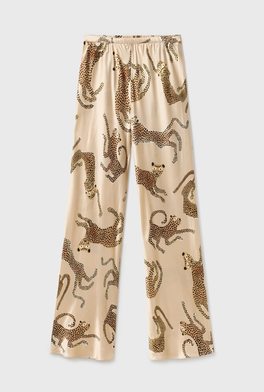 Women Silk Laundry Sets | Bias Cut Pants Jaguars Hazelnut