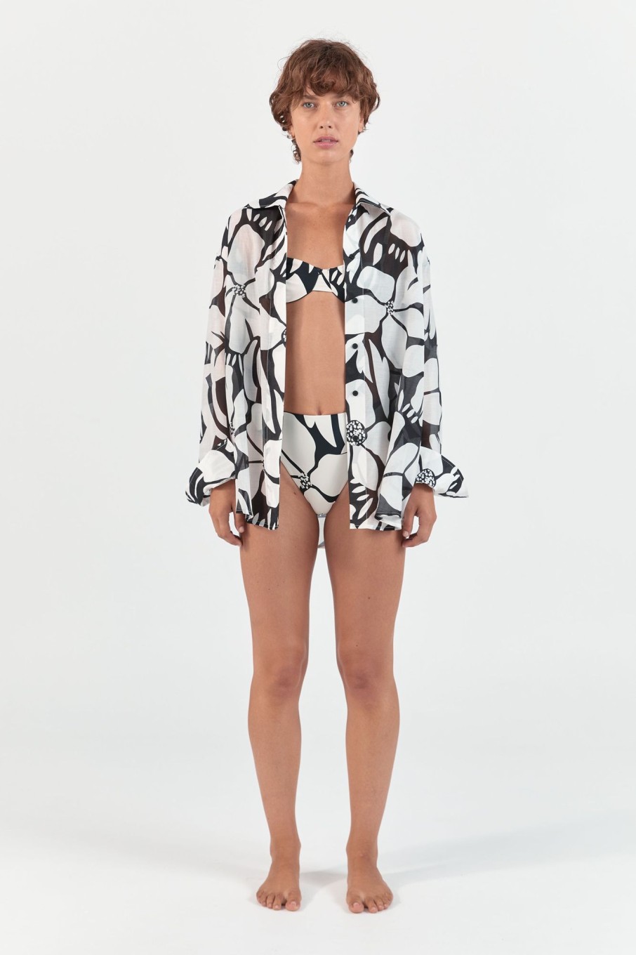 Women Ziah Swim | Cotton Silk Shirt