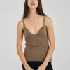 Women Friends With Frank Tops | The Agnes Knitted Tank Nutmeg