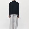 Women St. Agni Tops | Mock Neck Rib Knit Jumper