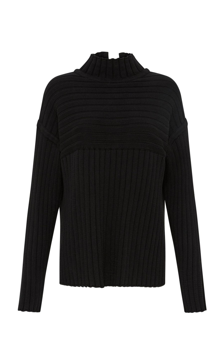 Women St. Agni Tops | Mock Neck Rib Knit Jumper