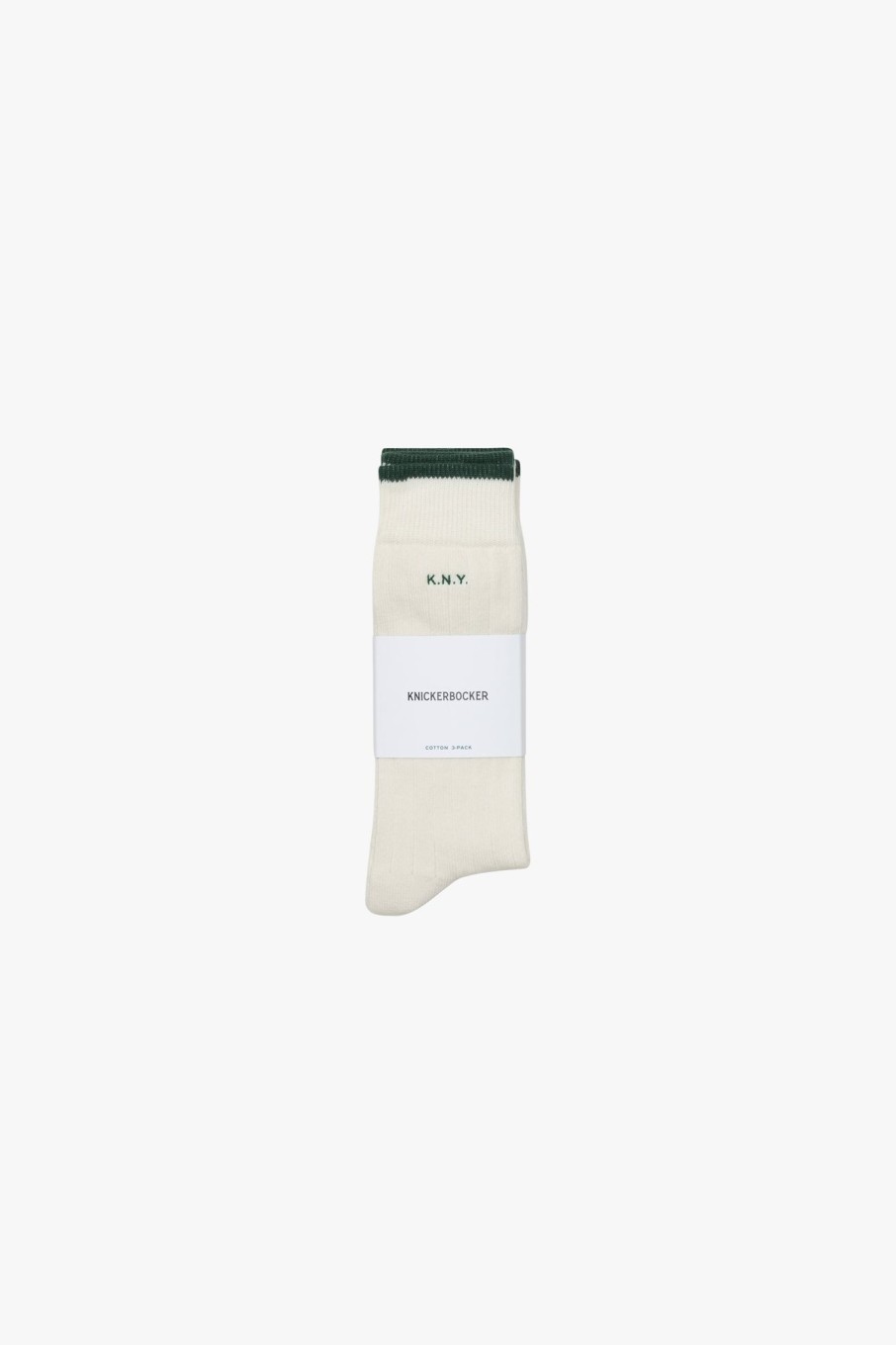 Men Knickerbocker Accessories | 3 Pack Cotton Socks Natural