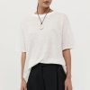 Women St. Agni Tops | Copain Knit Tee - Off White