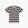 Men Knickerbocker Tops | Bar Stripe Tee White / Black