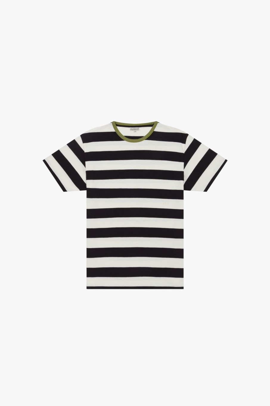 Men Knickerbocker Tops | Bar Stripe Tee White / Black