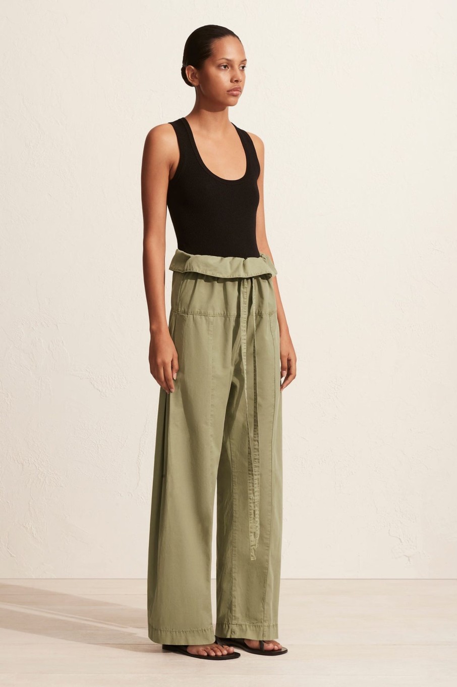 Women MATTEAU Pants | Fisherman Drawcord Pant Oregano