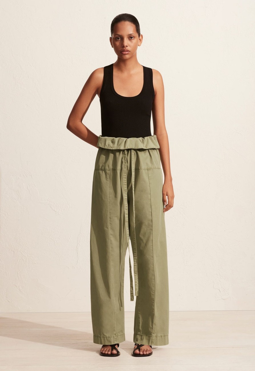 Women MATTEAU Pants | Fisherman Drawcord Pant Oregano