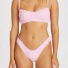 Women Zulu & Zephyr Swim | Sea Pink Ribbed Bra Cup