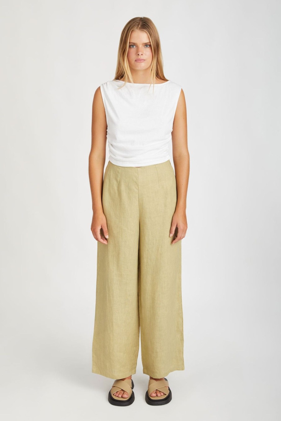 Women Zulu & Zephyr Pants | Aloe Clean Linen Pant