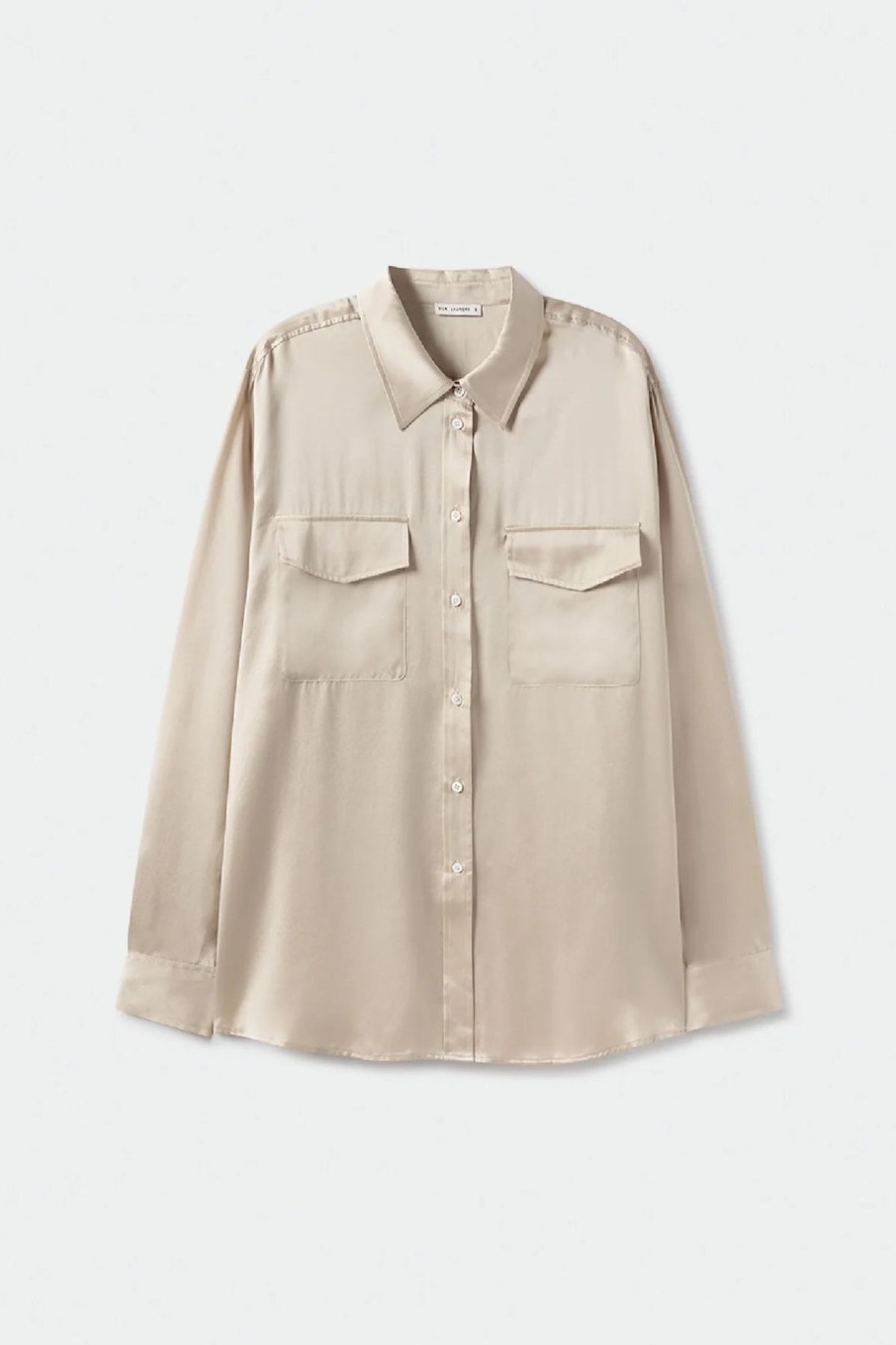 Women Silk Laundry Tops | Boyfriend Shirt Hazelnut