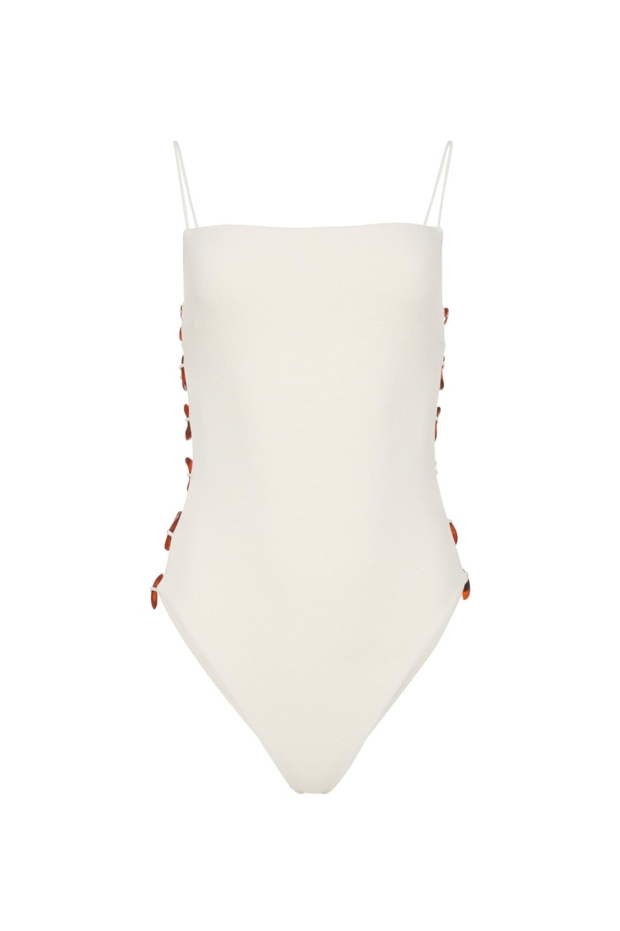 Women Ziah Swim | Bravo Chain One Piece Boucle Ecru