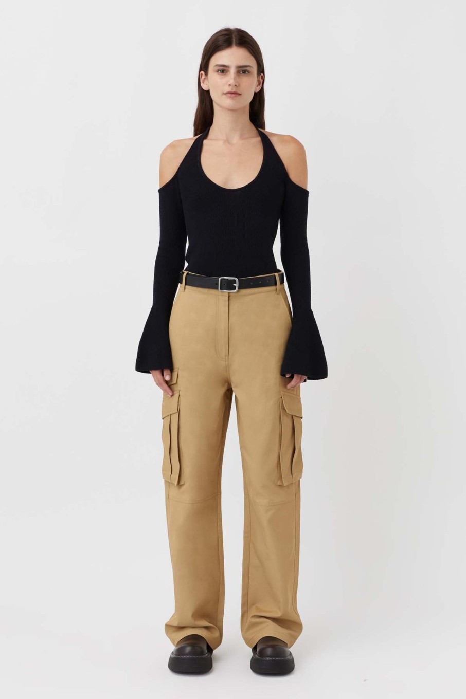 Women CAMILLA & MARC Knitwear + Sweaters | Redwood Cold Shoulder Knit Top