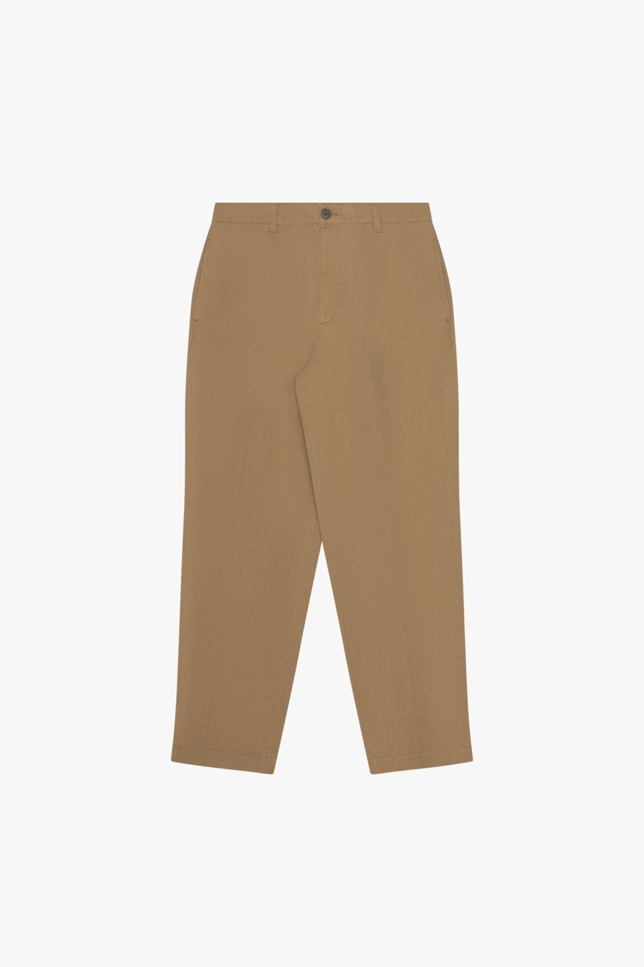 Men Knickerbocker Bottoms | Twill Flat Front Pant Dark Khaki