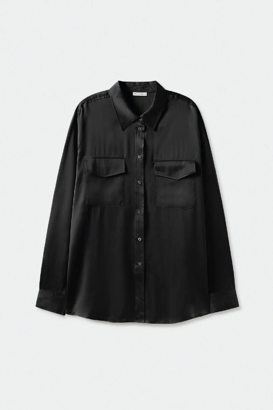 Women Silk Laundry Sets | Boyfriend Shirt Black