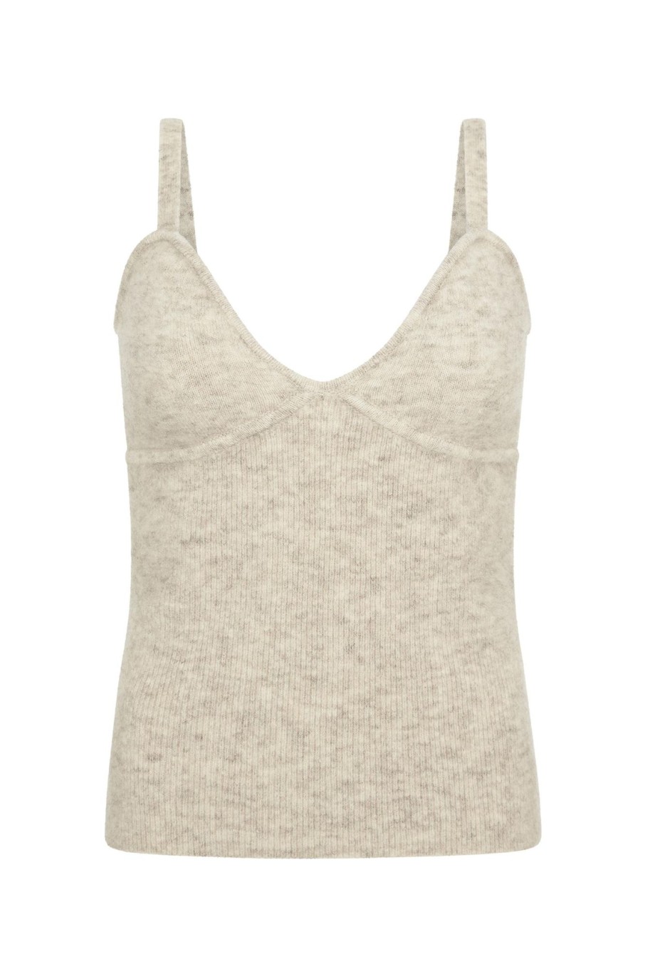 Women Friends With Frank Knitwear + Sweaters | The Agnes Knitted Tank Oatmeal