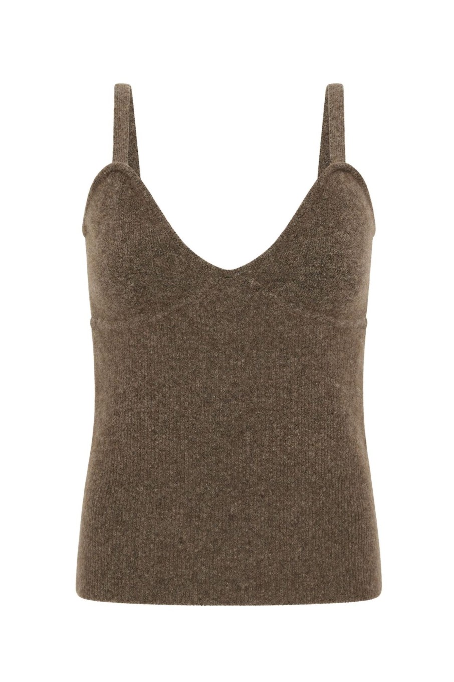 Women Friends With Frank Knitwear + Sweaters | The Agnes Knitted Tank Nutmeg