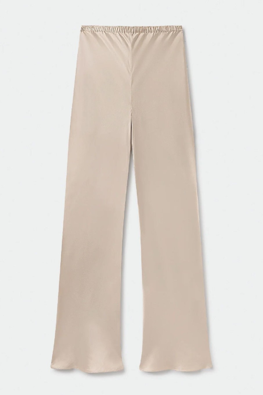 Women Silk Laundry Pants | Bias Cut Pants Hazelnut