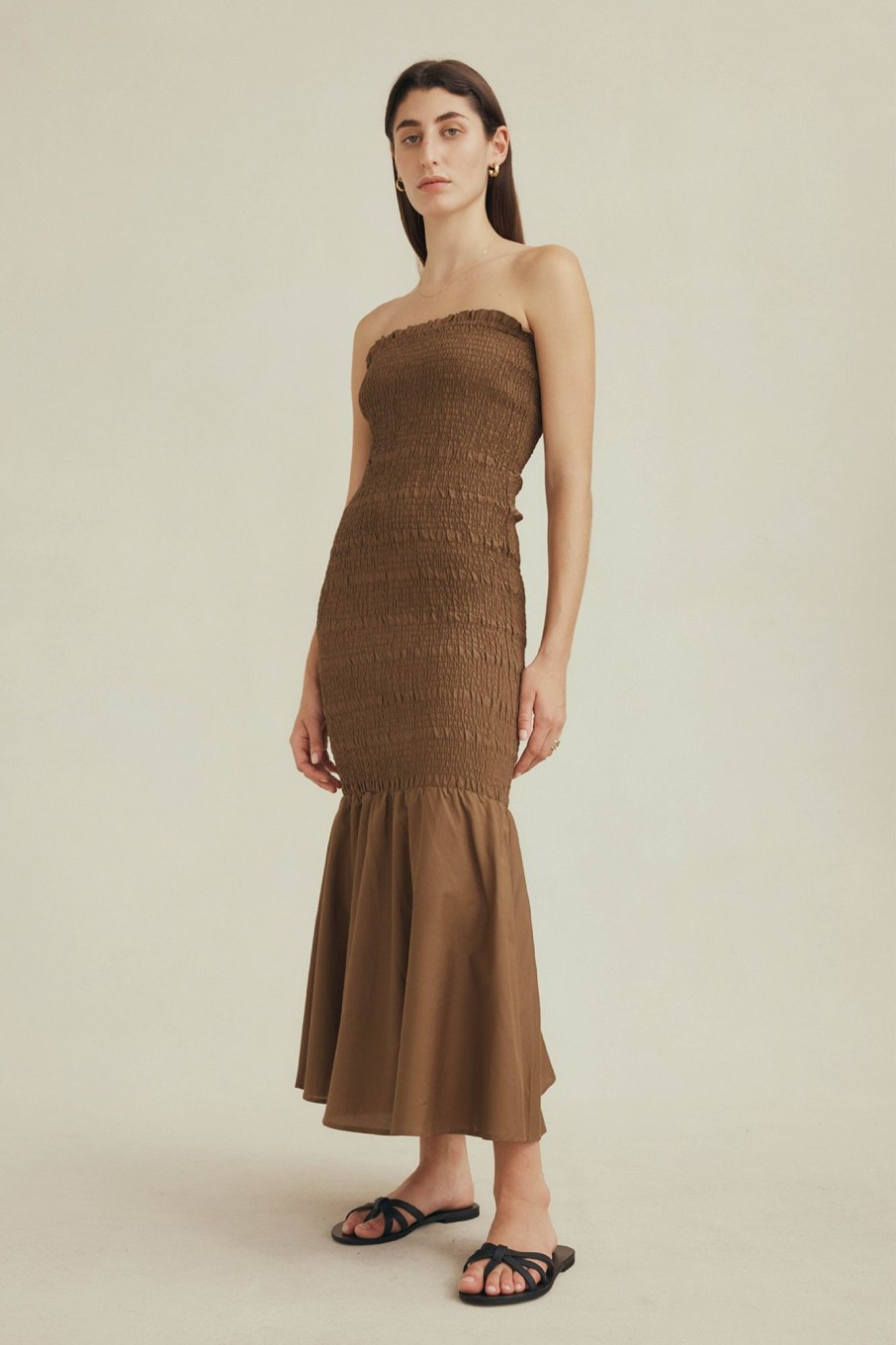 Women Marle Dresses | Louisa Dress Pecan