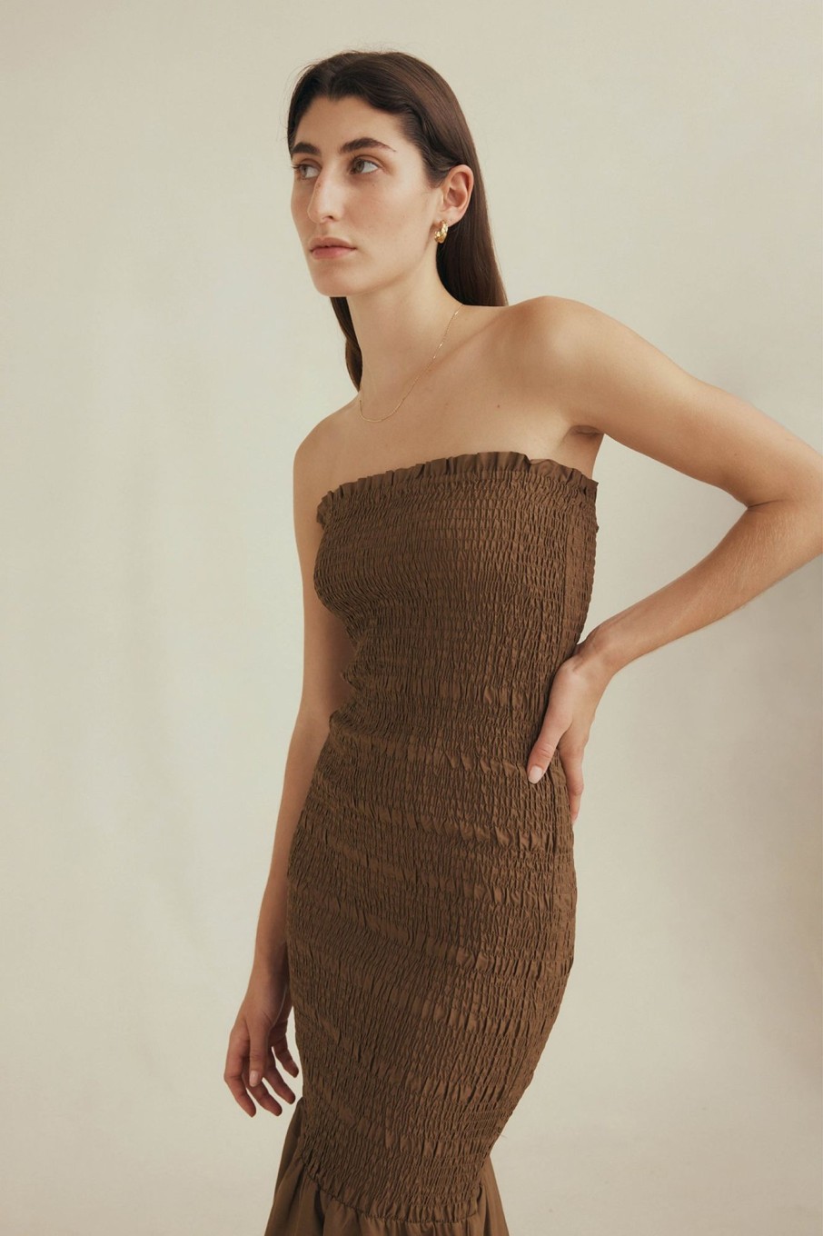 Women Marle Dresses | Louisa Dress Pecan