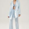 Women Silk Laundry Sets | Bias Cut Pants Sky