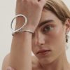 Women Anna Rossi Jewellery | Twisted Curl Wrist Cuff Gun Metal