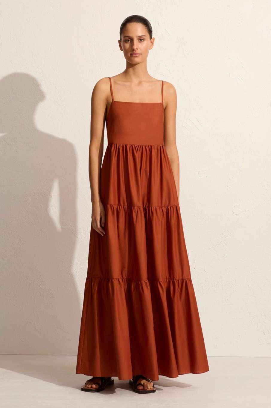 Women MATTEAU Dresses | Tiered Low Back Sundress Sienna