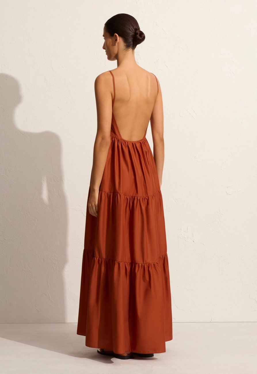 Women MATTEAU Dresses | Tiered Low Back Sundress Sienna