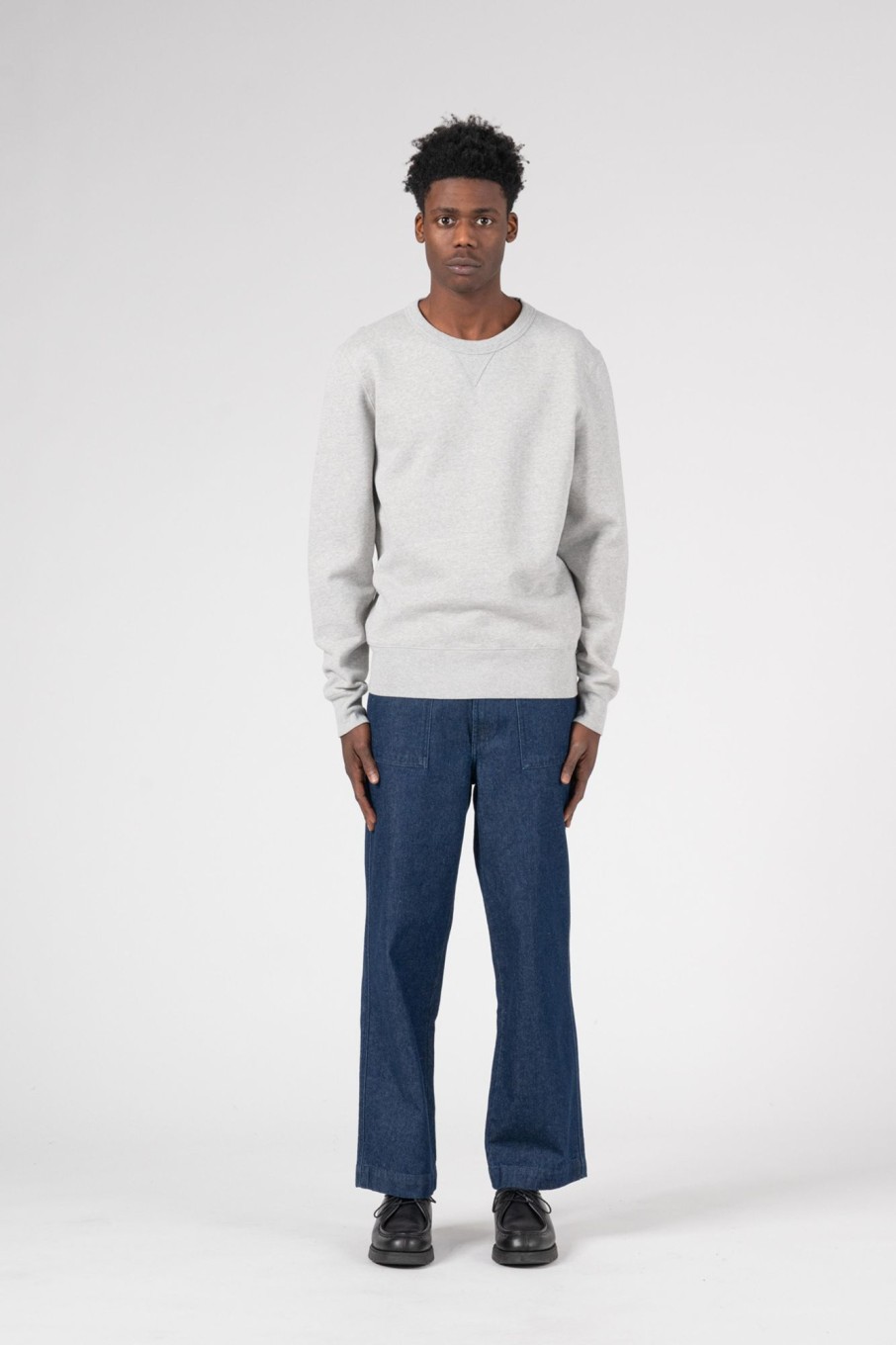 Men Knickerbocker Knitwear + Sweaters | Crew Sweatshirt Heather