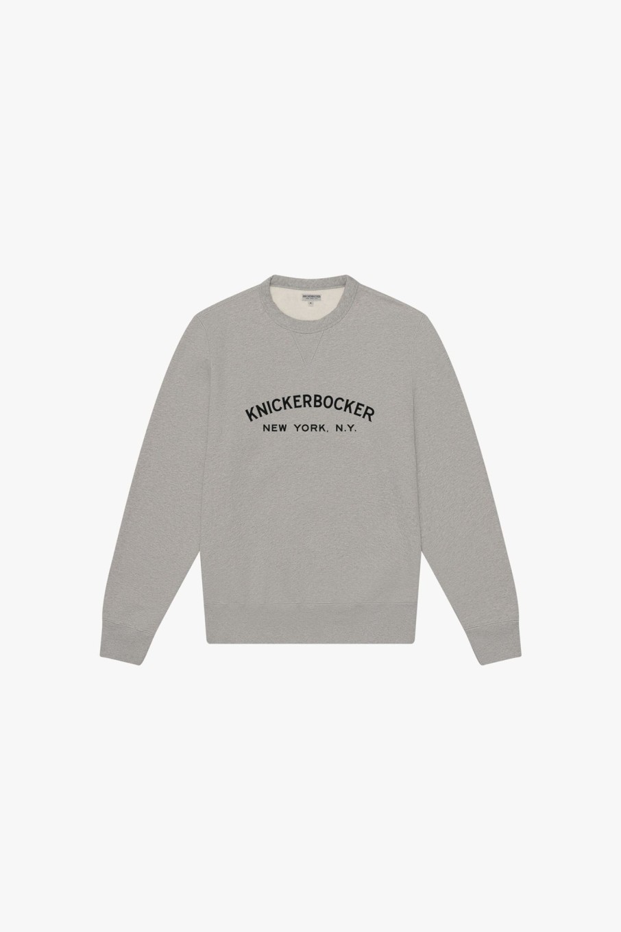 Men Knickerbocker Knitwear + Sweaters | Logo Crew Sweatshirt Heather Grey